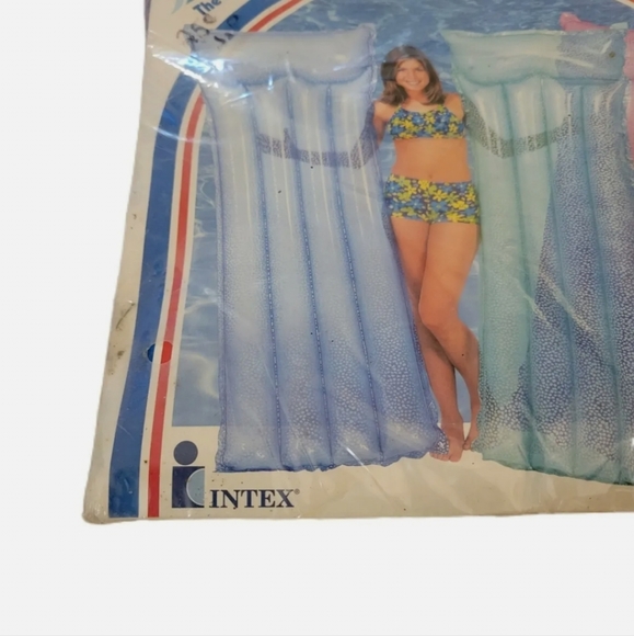 Vintage Intex 72"x30" Pool Floatie Raft #59717 Purple 1999 NEW OLD STOCK 90S - Picture 3 of 8